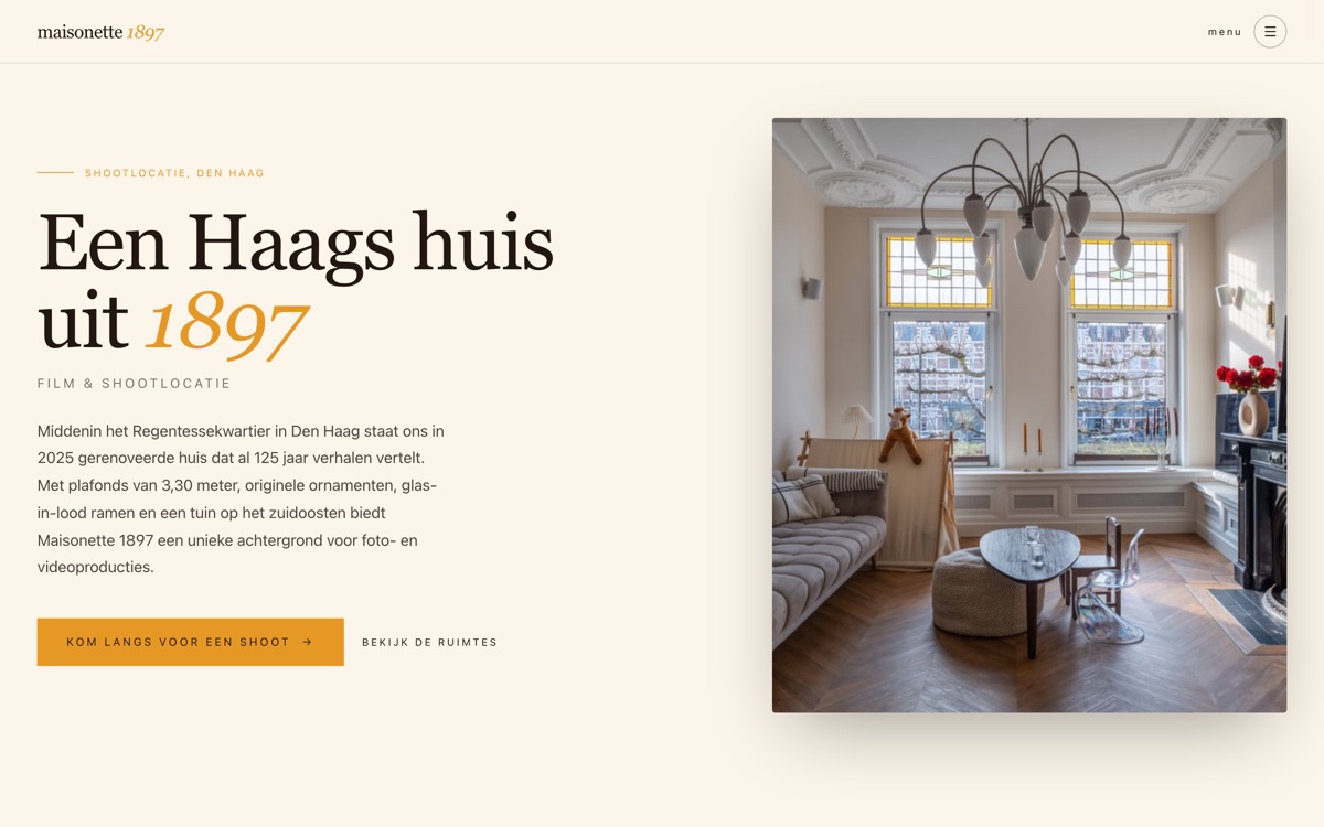 Maisonette 1897: desktop-weergave