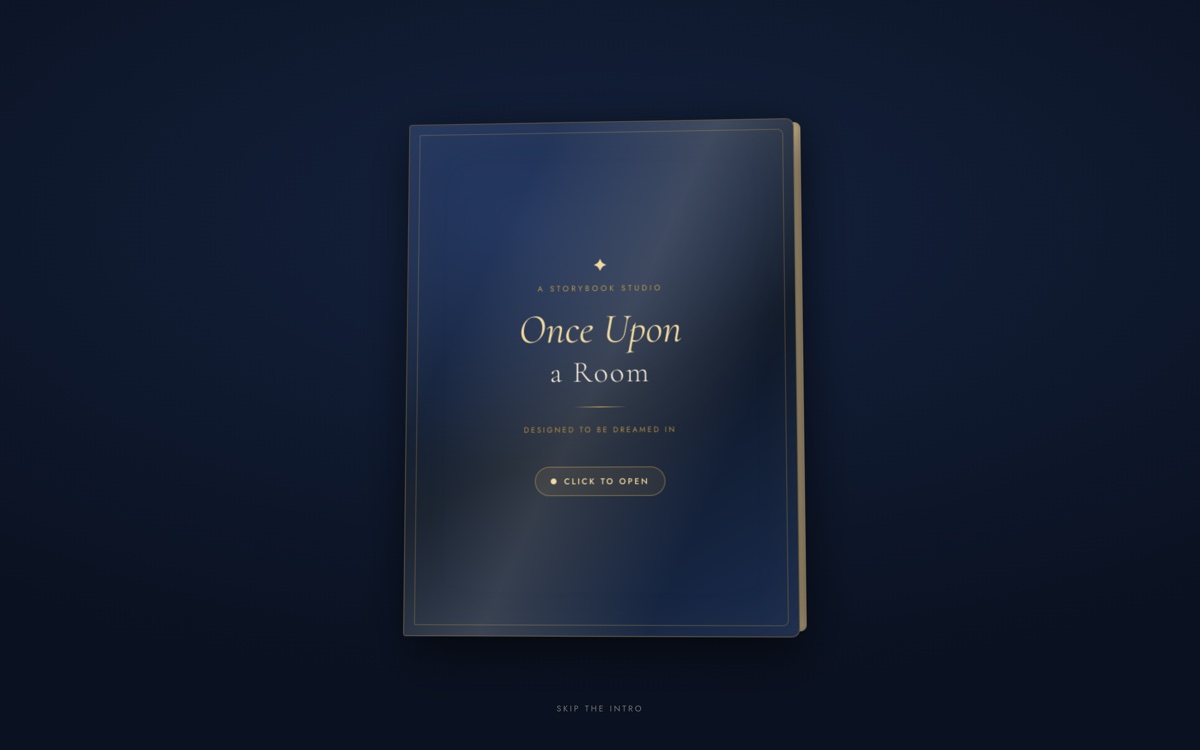 Once Upon a Room — websiteontwerp door Haagse Brandmerk