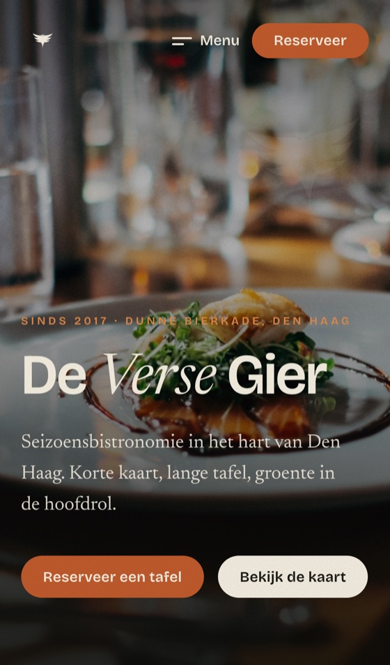 De Verse Gier: mobiele weergave