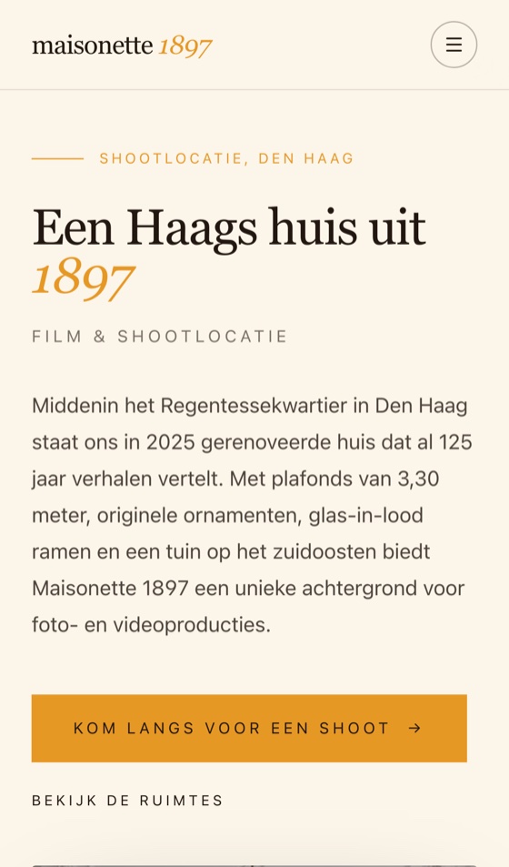 Maisonette 1897: mobiele weergave